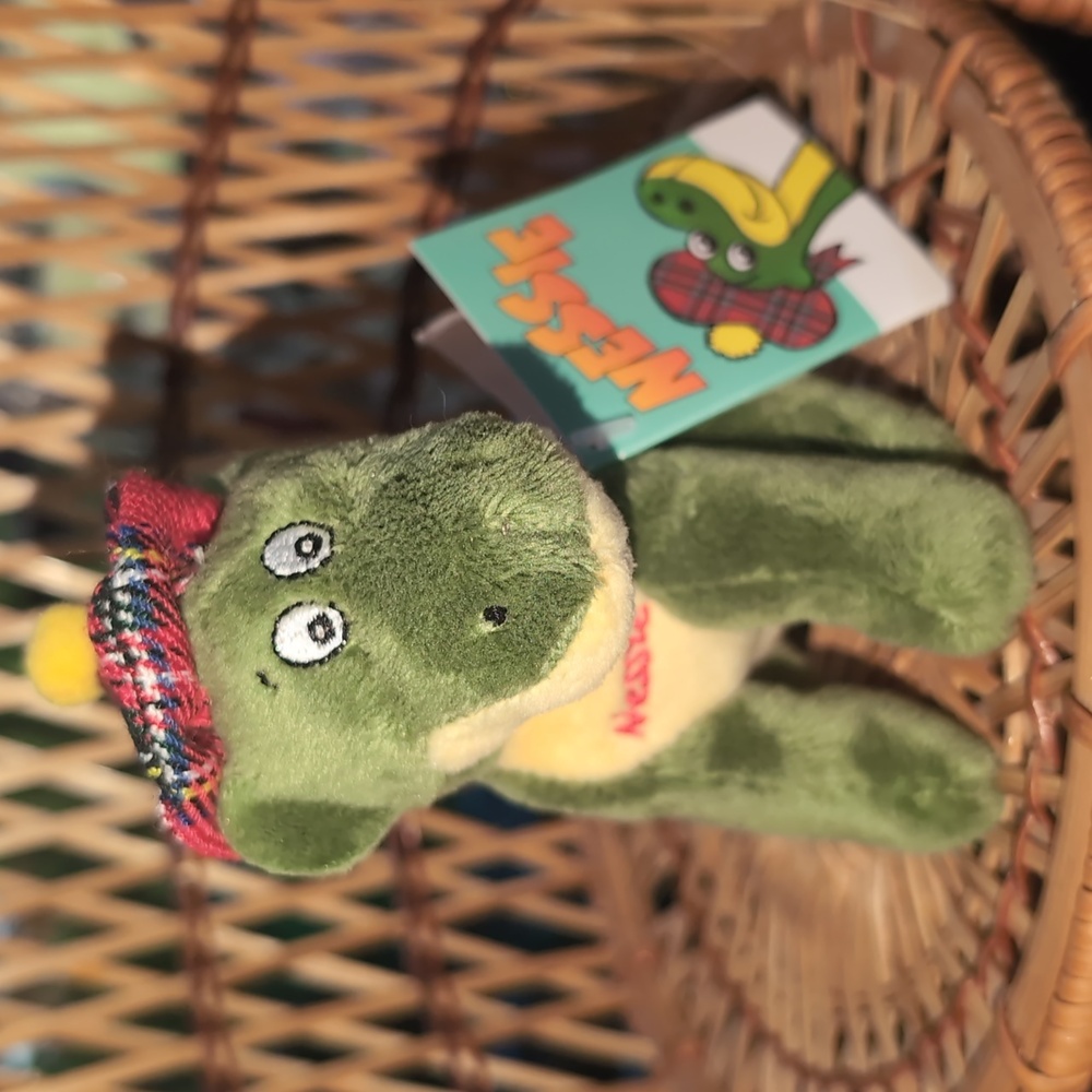 AVAILABLE - Vintage Nessie the lock ness monster in the UK. 4" Tall.